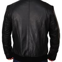 Fast 8 Premiere Dwayne Johnson Genuine Leather Jacket for Men's Viscose Lining Buttons & Zipper Closure - Thumbnail 5