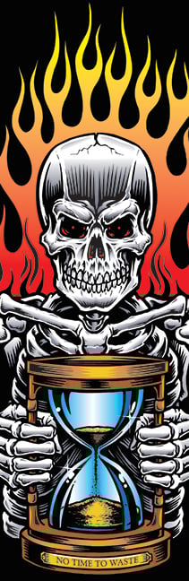 No Time to Waste sticker (full color vinyl)