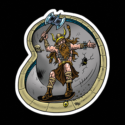 Viking Grind sticker (full color vinyl)