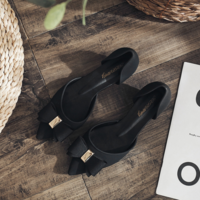 Pointed High Heels Fashion Sandals Multicolor Bow Casual Shoes Flower Sandals G5750 - Thumbnail 2