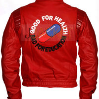 Red A.K.I.R.A Moto Leather Jacket - Thumbnail 1