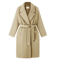 Chic Autumn and Winter Trench Coat - Thumbnail 5