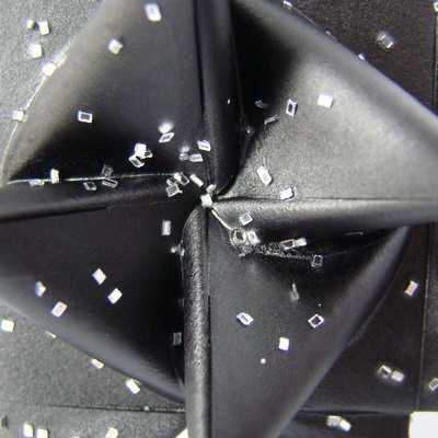 Black moravian stars - set of 5