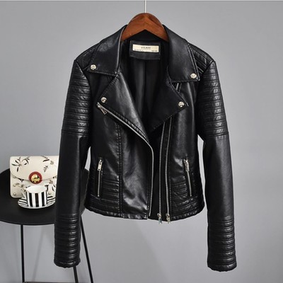 Autumn and winter pu leather jacket
