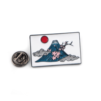 FUJI MOUNTAIN ART SCENERY PIN  - Thumbnail 4