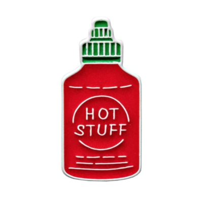 Sriracha hot sauce bottle pin - Thumbnail 2