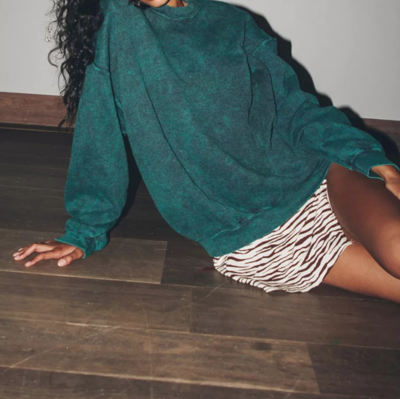 Free Shipping-VINTAGE ACID WASH SWEATER