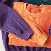 Free Shipping-VINTAGE ACID WASH SWEATER - Thumbnail 3