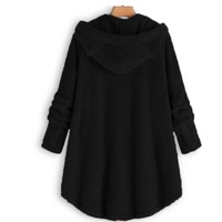Kawaii Cat Ears Hooded Plush Coat - Thumbnail 1