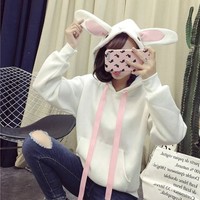 Kawaii Rabbit Ears Sweatshirt Hoodies - Thumbnail 6