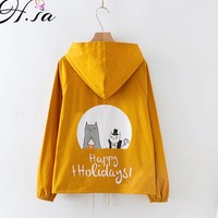 Kawaii Cartoon Cat Hoodies - Thumbnail 3