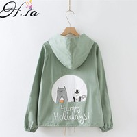 Kawaii Cartoon Cat Hoodies - Thumbnail 4