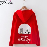Kawaii Cartoon Cat Hoodies - Thumbnail 7