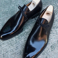 Best Outfit Formal Dressing Black Leather Chukka Shoes - Thumbnail 1