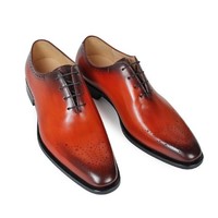 Best Selling Brand Handmade Black Tone Formal Lace up Shoes - Thumbnail 1