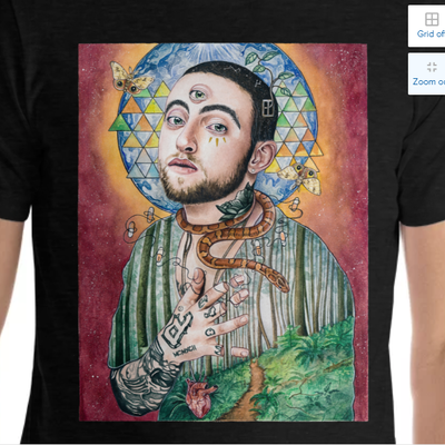 "mac miller" unisex t-shirt (black) - Thumbnail 3