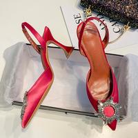 Pointed Toe Ladies Sandals 2020 New Rhinestone High Heels Women Shoes - Thumbnail 1