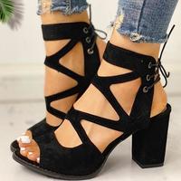 Copy of Pointed Toe Ladies Sandals 2020 New Rhinestone High Heels Women Shoes - Thumbnail 1