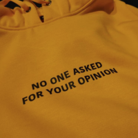 Free Shipping-"NO ONE ASKED FOR YOUR OPINION" HOODIE - Thumbnail 3