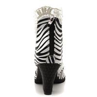 Lace Fish Mouth Shoes Are Thin Lace Sandals Hollow Sexy Thick Heel Women J3540 - Thumbnail 3