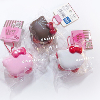 Hello  Kitty Berry Macaron Squishy (Licensed) - Thumbnail 3