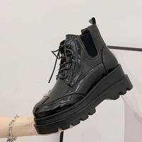 Martin Boots Women's 2020 Summer Thin Thick-soled Trendy Leather Spring And Autumn Single Boots Wild Autumn Short Boots G8410 - Thumbnail 2