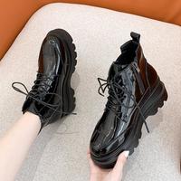 Martin Boots Women's 2020 Summer Thin Thick-soled Trendy Leather Spring And Autumn Single Boots Wild Autumn Short Boots G8410 - Thumbnail 1