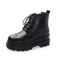 Martin Boots Women's 2020 Summer Thin Thick-soled Trendy Leather Spring And Autumn Single Boots Wild Autumn Short Boots G8410 - Thumbnail 5