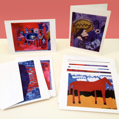 Greeting card set "early works"