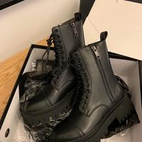 Martin Boots Women's Round Toe Thick Bottom 2020 Autumn And Winter New Short Boots F5741 - Thumbnail 1