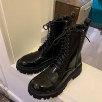 Martin Boots Women's Round Toe Thick Bottom 2020 Autumn And Winter New Short Boots F5741 - Thumbnail 3