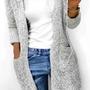 Pocket Loose Long-Sleeved Cardigan-1