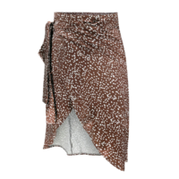 Design Chiffon Print Skirt - Thumbnail 2