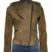 Fast & Furious 7 Michelle Rodriguez Distressed Jacket Viscose Lining Zipper Cuff - Thumbnail 2