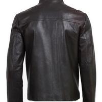 Black Vintage Handmade Fitters Lovely Classic Style Leather Fashion Jacket for Mens - Thumbnail 2