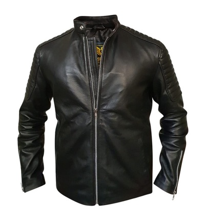 Black Vintage Handmade Fitters Lovely Classic Style Leather Fashion Jacket for Mens