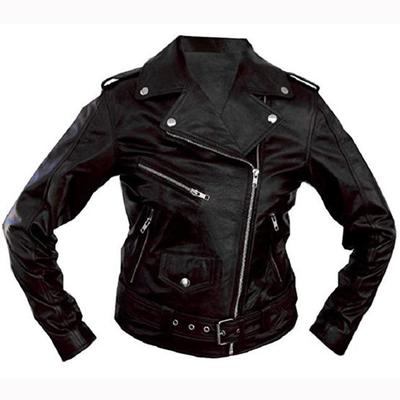 Black motorcycle biker racing leather jacket real leather jackets