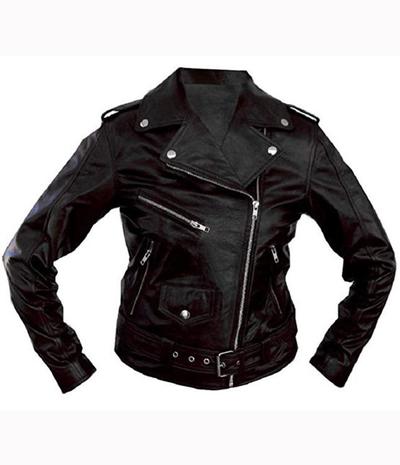 Black Motorcycle Biker Racing Leather Jacket Real Leather Jackets