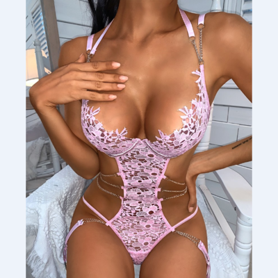 Sexy Lace Chain Bodysuit
