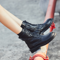 Martin Boots Women's Short Boots 2020 New Women's Shoes Leather Women's Boots Hot Style F6750 - Thumbnail 1