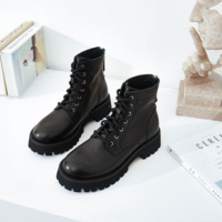 2020 New Women's Shoes Leather Platform Women's Boots Hot Style Ladies F6402 - Thumbnail 1