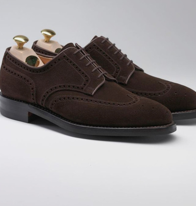 Handmade Men Best Customize Chocolate Wing Tip Shoes