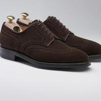 Handmade Men Best Customize Chocolate Wing Tip Shoes - Thumbnail 1