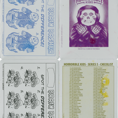 Horrorible kids - series 5 - 1/1 back printing plate - Thumbnail 2