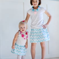 Girls Chevron Skirts