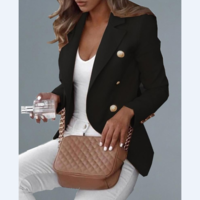 Slim Pure Color Temperament Casual Jacket - Thumbnail 3