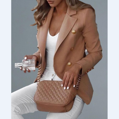 Slim Pure Color Temperament Casual Jacket