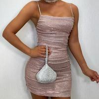 Slim Women's Sexy Sling Sleeveless Dress - Thumbnail 5