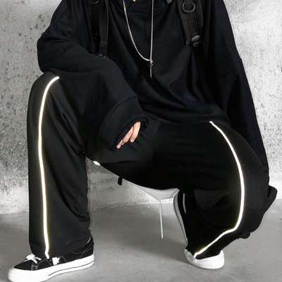 Free shipping-reflective line pants - Thumbnail 5