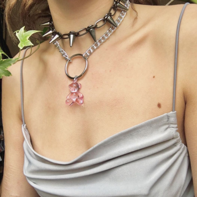 Free shipping-jelly bear necklace  - Thumbnail 3